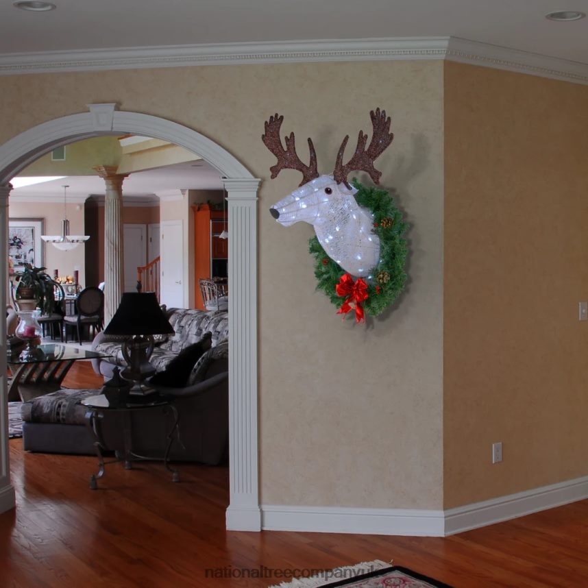 decoration | National Tree Company 30in PreLit Wall Mounted Buck F2L4F640